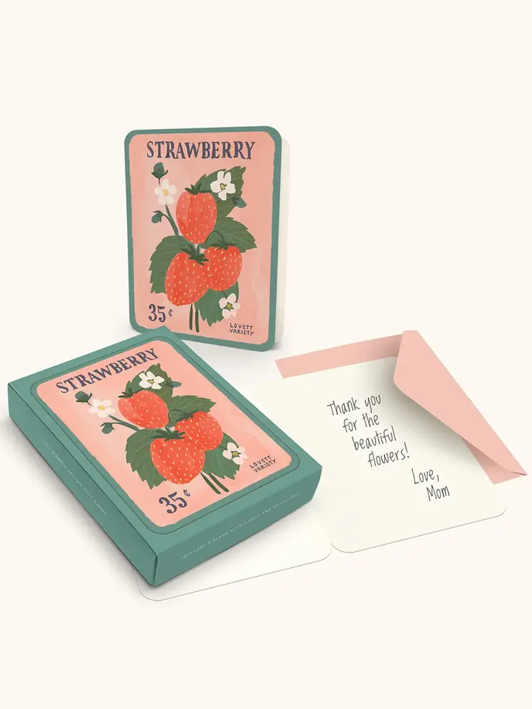 Studio Oh! Cartes de souhaits - Semences de fraises