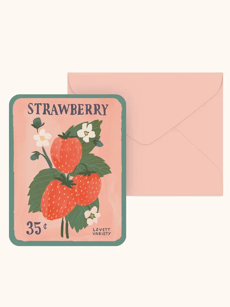 Studio Oh! Cartes de souhaits - Semences de fraises