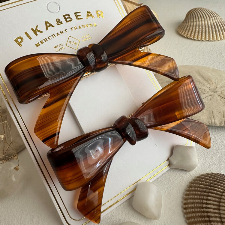 Pika & Bear Pince à cheveux - Zooey - Noisette