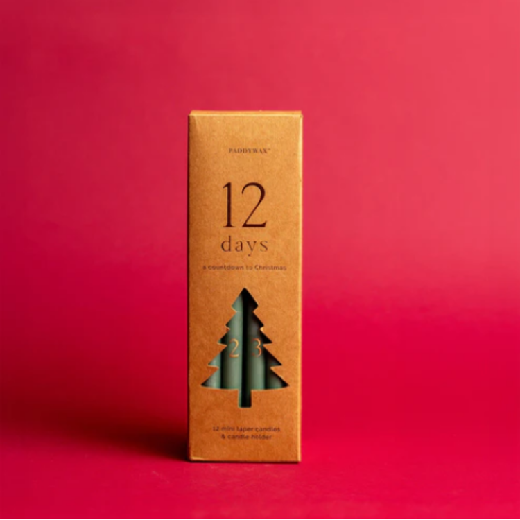 Paddywax Calendrier de l'avent - Chandelles 12 jours de Noel