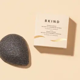 BKIND Éponge de konjac - Charbon de bambou