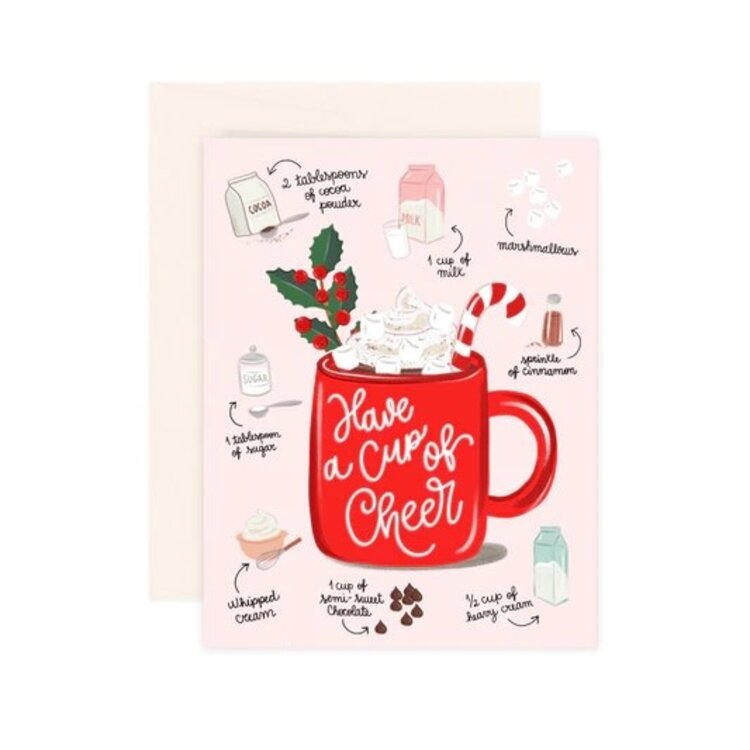 Paige &Willow Carte de souhaits -  Joyeux Noël chocolaté