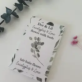 Dot & Lil Sachet de lait de bain -  Eucalyptus & Lime