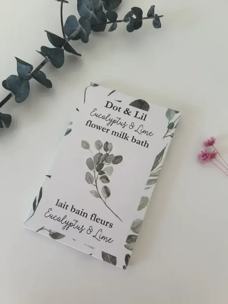 Dot & Lil Sachet de lait de bain -  Eucalyptus & Lime