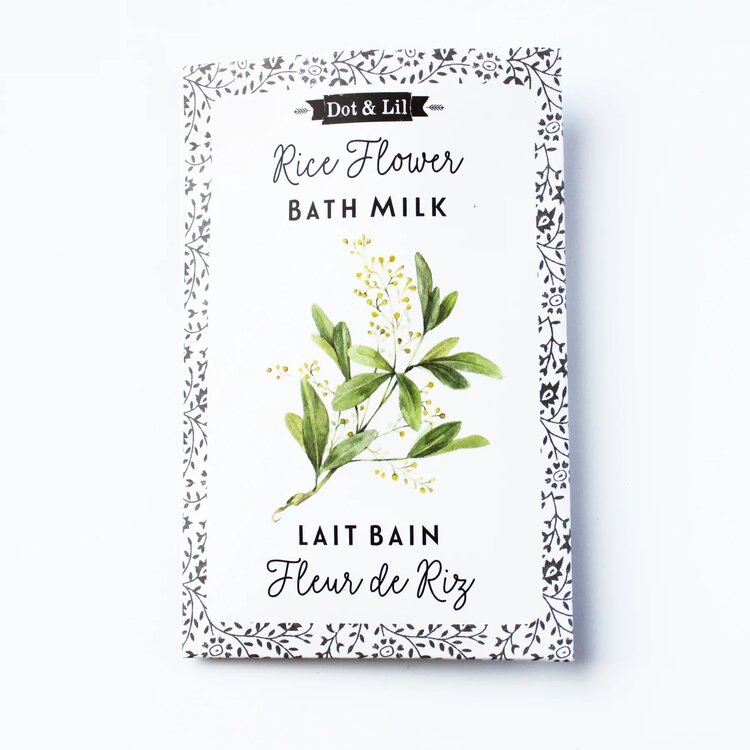 Dot & Lil Sachet de lait de bain -  Fleur de riz
