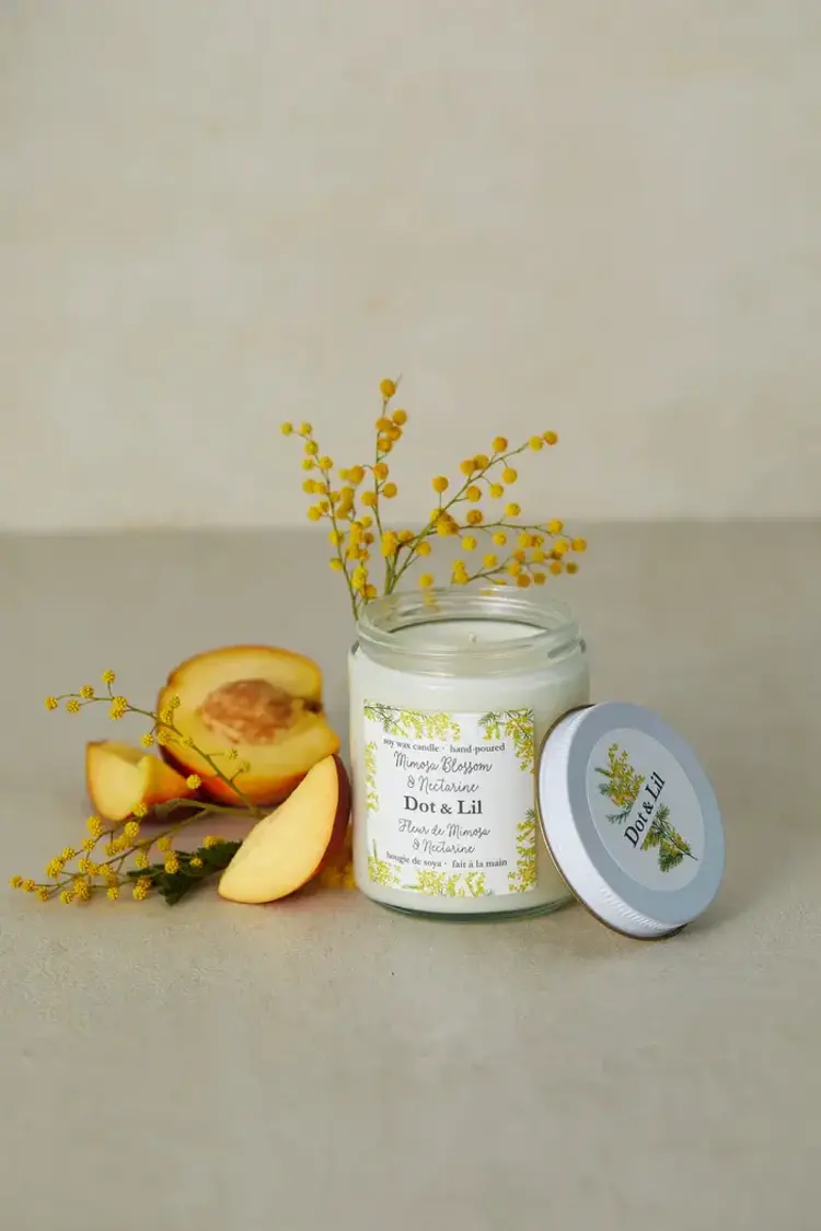 Dot & Lil Bougie -  Fleur de mimosa & nectarine