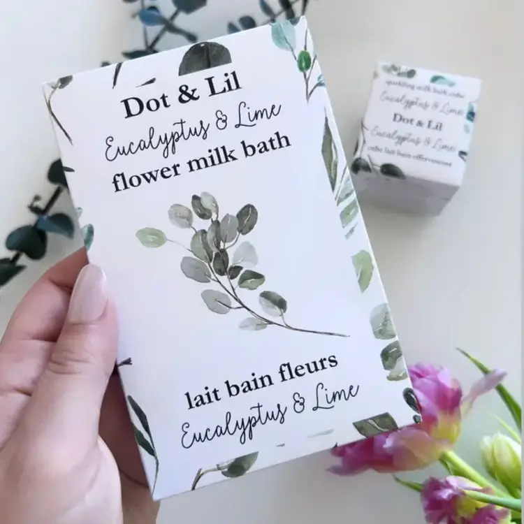Dot & Lil Sachet de lait de bain -  Eucalyptus & Lime