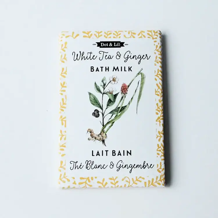 Dot & Lil Sachet de lait de bain -  Thé blanc & gingembre
