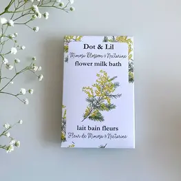 Dot & Lil Sachet de lait de bain -  Fleur de mimosa & nectarine