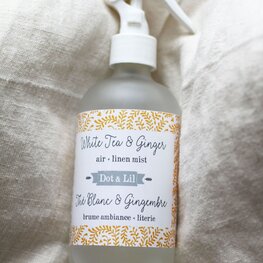 Dot & Lil Brume d'ambiance & literie -  Thé blanc et gingembre