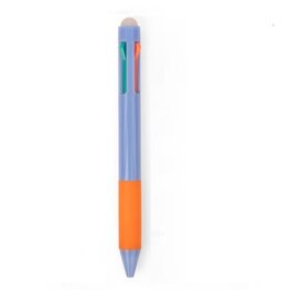 Kikkerland Stylo effaçable multicolore - Mauve et orange