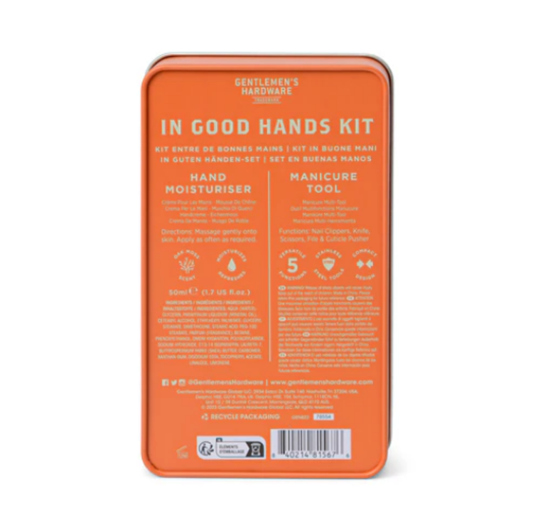 Gentlemen's Hardware Ensemble de soins pour les mains