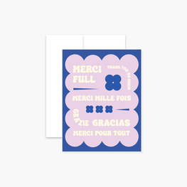 Boucle et Papier Carte de souhaits - Merci Good Vibes