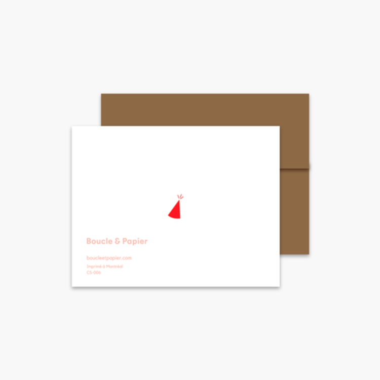 Boucle et Papier Carte de souhaits - Bonne fête Truite