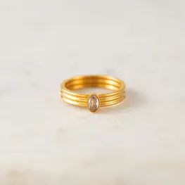 Lover's tempo Bague - Sonnet - Or - Taille 7