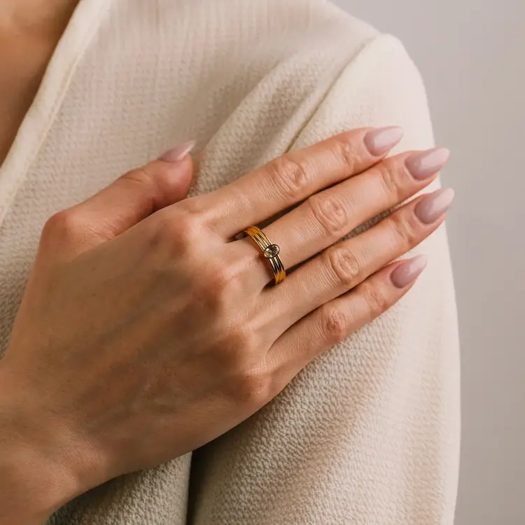 Lover's tempo Bague - Sonnet - Or - Taille 7