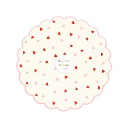 Meri Meri Assiettes - Coeurs