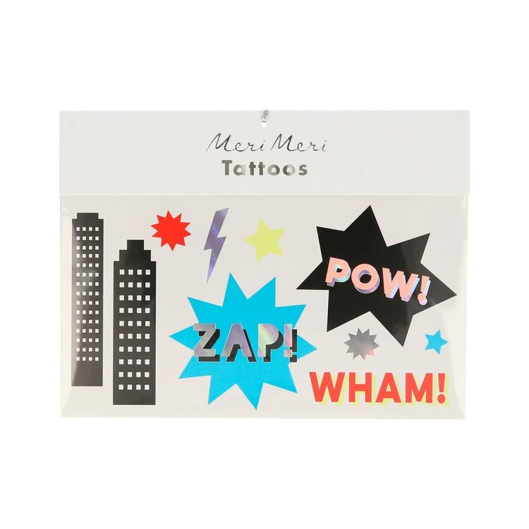 Meri Meri Tatouages - Superhéros