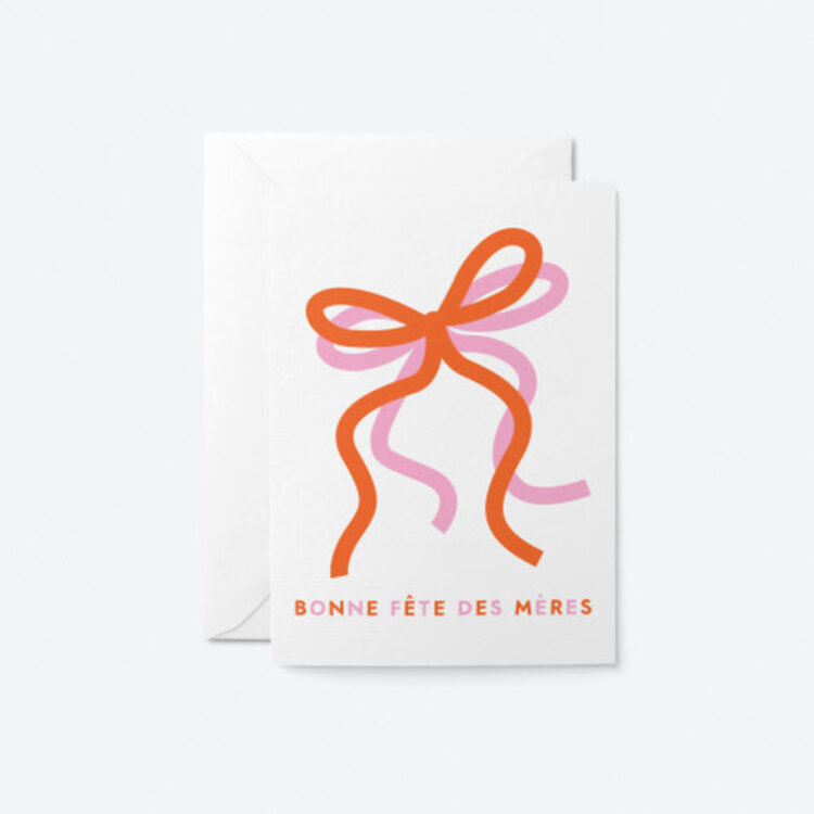 Graphic Factory Carte de souhaits - Bonne fête des mères - Boucles