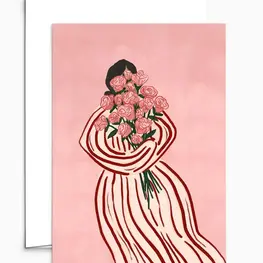 Mimi & August Carte de souhaits - Bouquet de roses