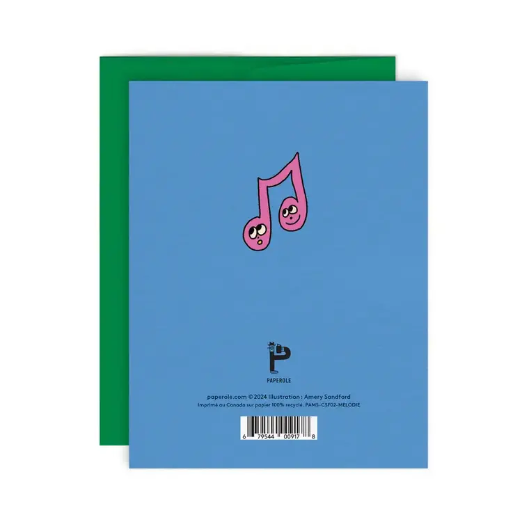Paperole Carte de souhaits - MÉLODIE