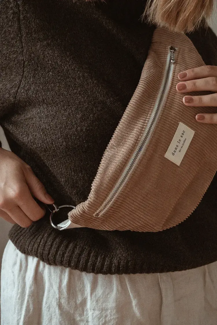 Dans le sac Sac banane corduroy - Dune