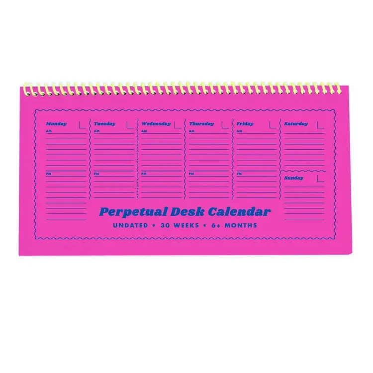 Next Chapter Studio Calendrier perpétuel - Rose fluo