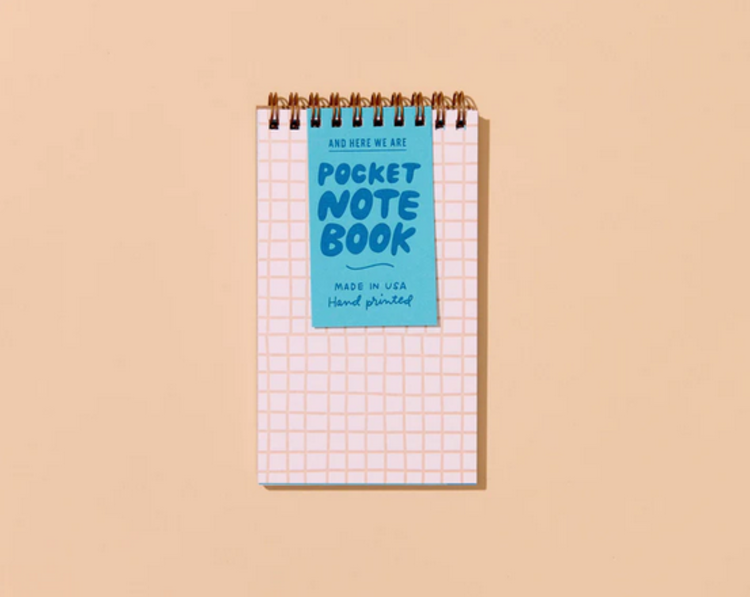 And Here We Are Carnet de poche à spirale - Carreaux