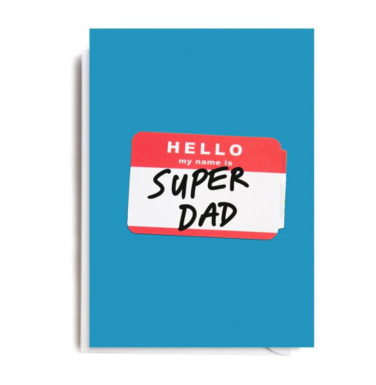 Jolly Awesome Carte de souhaits - My name is Super Dad