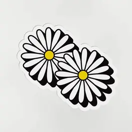 My Darlin Autocollant découpé - Double marguerite