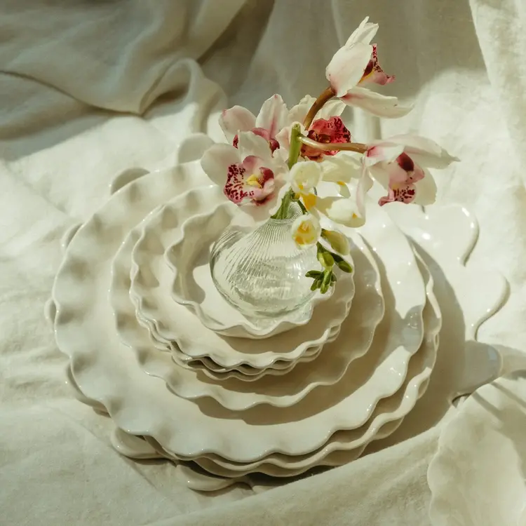 Indaba Mini assiette ondulée - Calypso