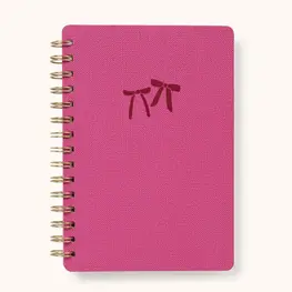 Studio Oh! Cahier de note - Rose avec boucle