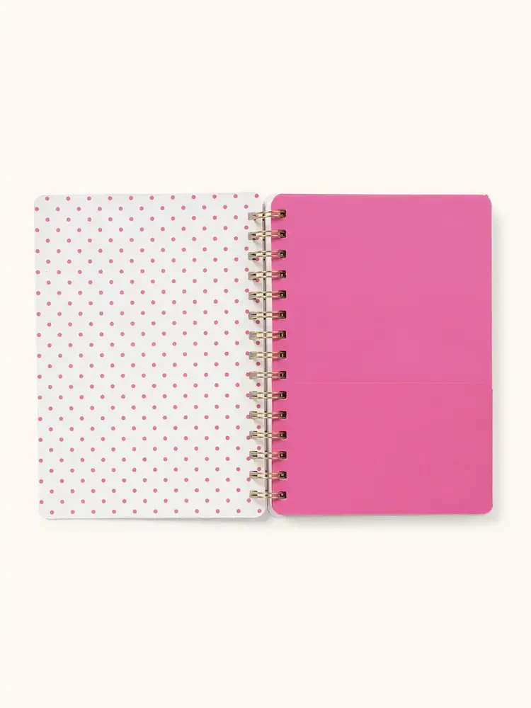 Studio Oh! Cahier de note - Rose avec boucle