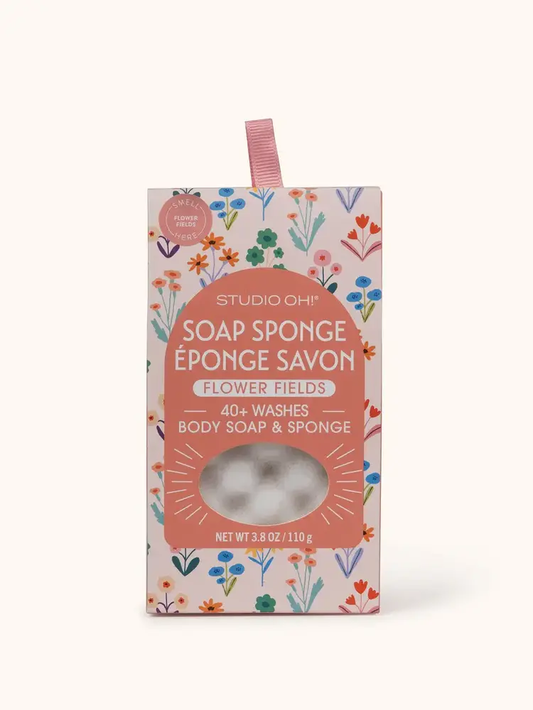 Studio Oh! Éponge savonneuse - Champ de fleurs