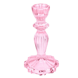 Rex London Bougeoir - Grand verre rose