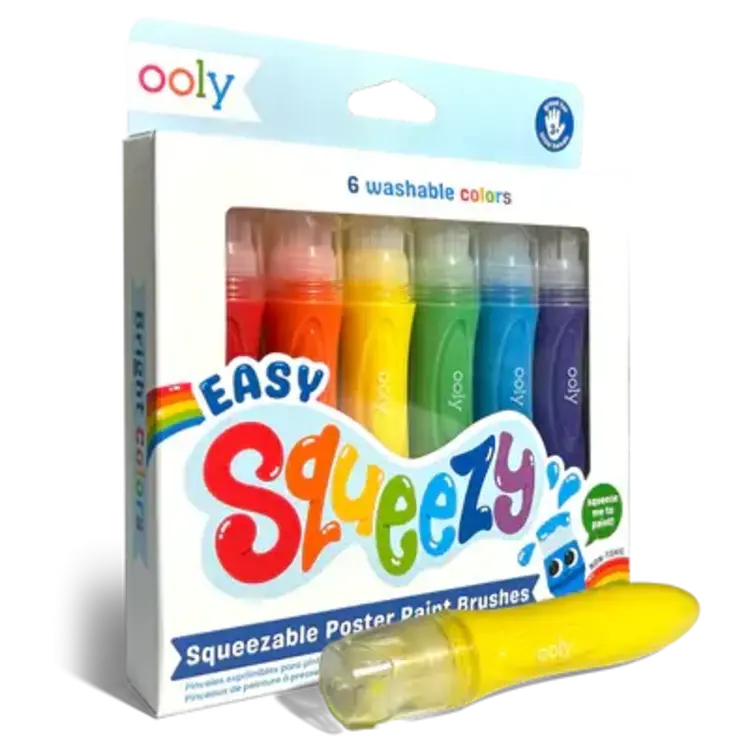 Ooly Pinceaux à peindre pour affiches - Lot de 6