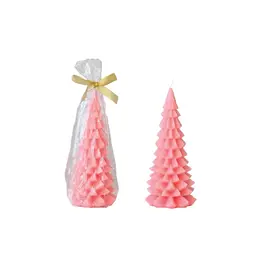 Creative Coop Chandelle non parfumée - Sapin rose