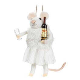 Abbott Ornement - Souris Verre & Vin