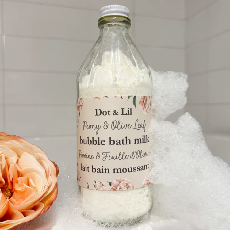 Dot & Lil Lait de bain moussant - Pivoine & feuille d'olivier