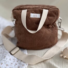 Baluchon Sac à couches matelassé - Cognac