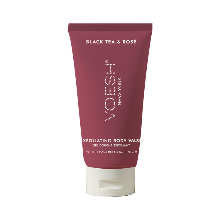 Voesh Gel douche exfoliant - Thé noir et rose