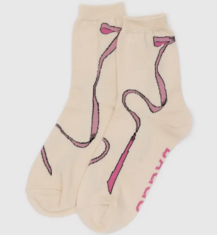 Baggu Chaussettes - Boucles roses