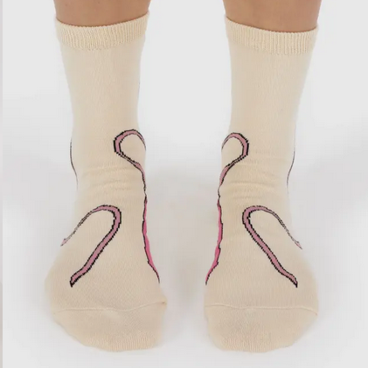 Baggu Chaussettes - Boucles roses