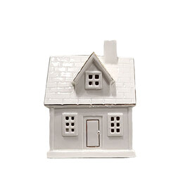 Silver Tree Maison en céramique blanche