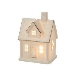 Silver Tree Maison en céramique blanche - Petite