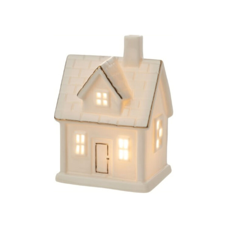 Silver Tree Maison en céramique blanche - Petite