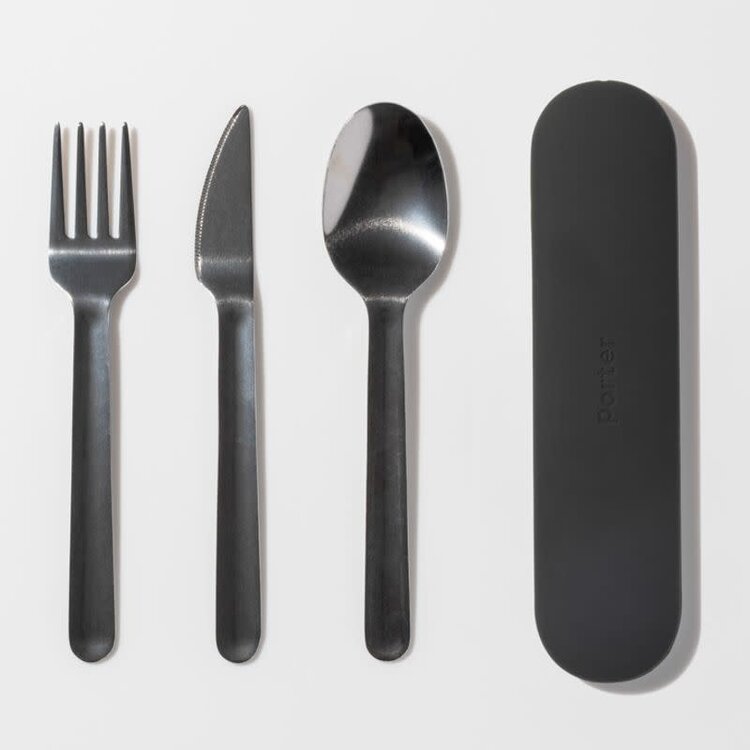 W&P Design Ensemble d'ustensiles Charbon