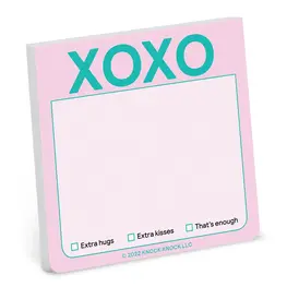 Knock Knock Bloc-notes autocollant - XOXO