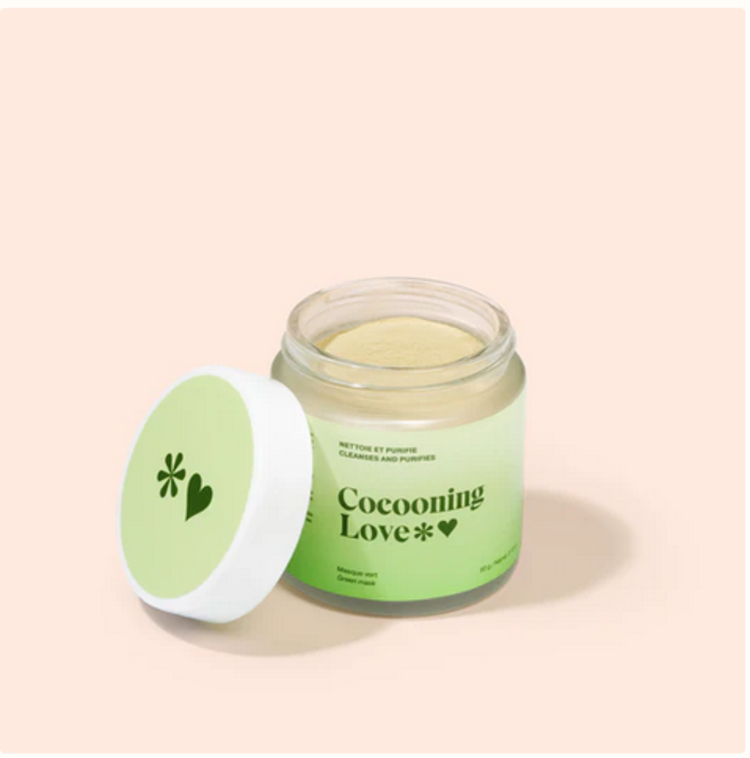 Cocooning Love Masque vert - Purifiant- Argile verte et poudre d'orange