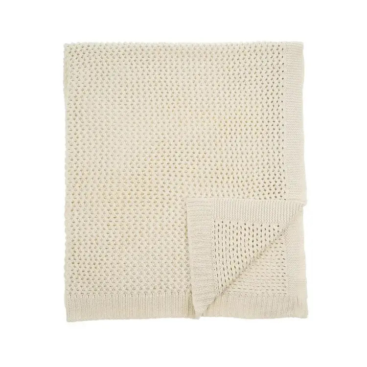 Indaba Jeté en tricot épais - Ivoire